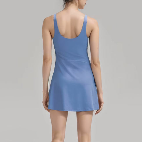 Women's Athletic Dress with Built-in Bra & Shorts